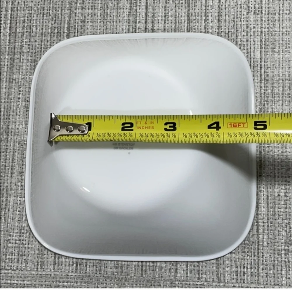 Corelle White Square Bowls (4)